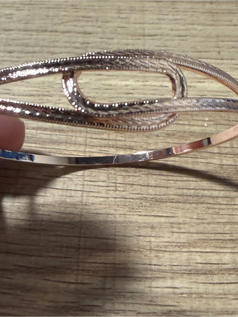 paparazzi Rose Gold Twisted Bangle Bracelet